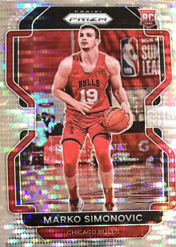 Marko Simonovic 2021 Prizm #166 Pulsar Rookie RAW