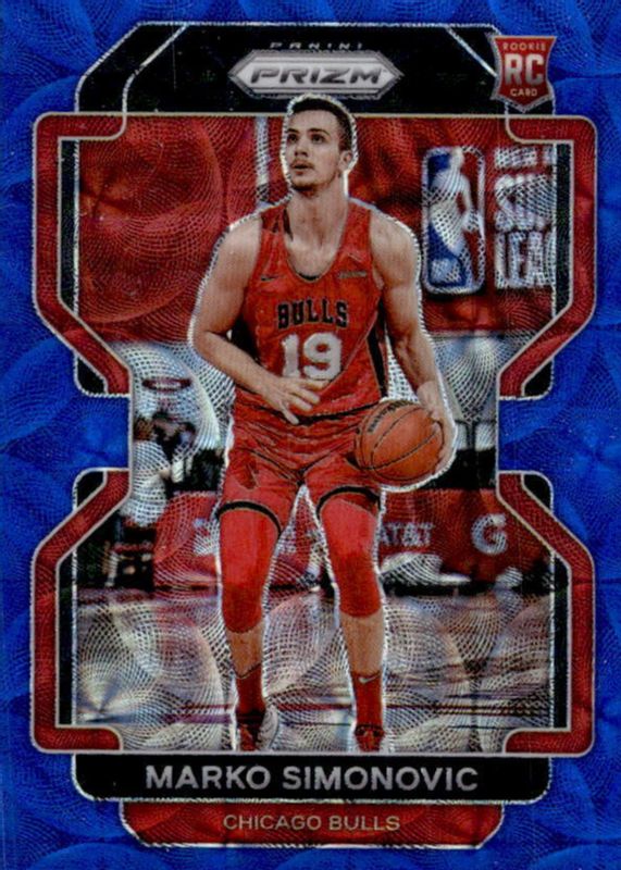 Marko Simonovic 2021 Prizm #166 Choice Blue /39 Rookie RAW