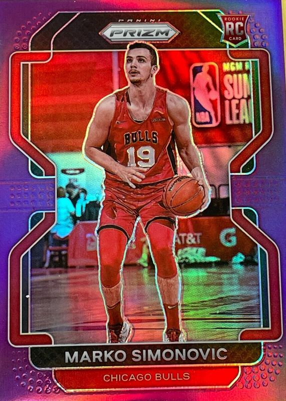 Marko Simonovic 2021 Prizm #166 Purple /99 Rookie RAW