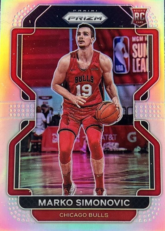 Marko Simonovic 2021 Prizm #166 Silver Rookie RAW