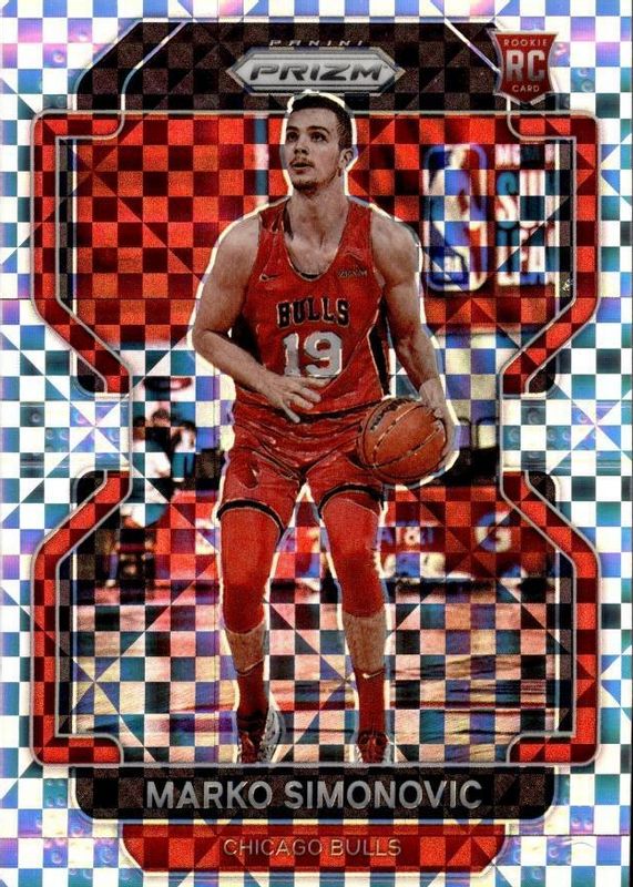 Marko Simonovic 2021 Prizm #166 Lucky Envelope /8 Rookie RAW