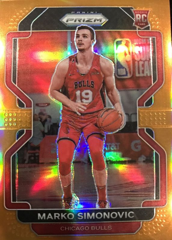 Marko Simonovic 2021 Prizm #166 Orange /49 Rookie RAW