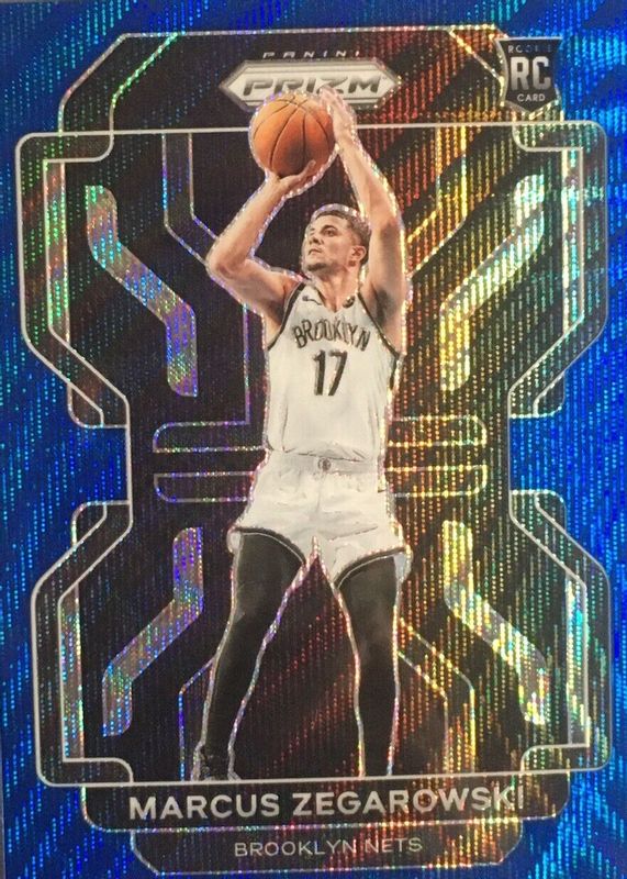 Marcus Zegarowski 2021 Prizm #300 Blue Wave Rookie RAW