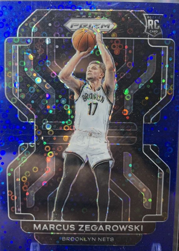 Marcus Zegarowski 2021 Prizm #300 Fast Break Blue /150 Rookie RAW