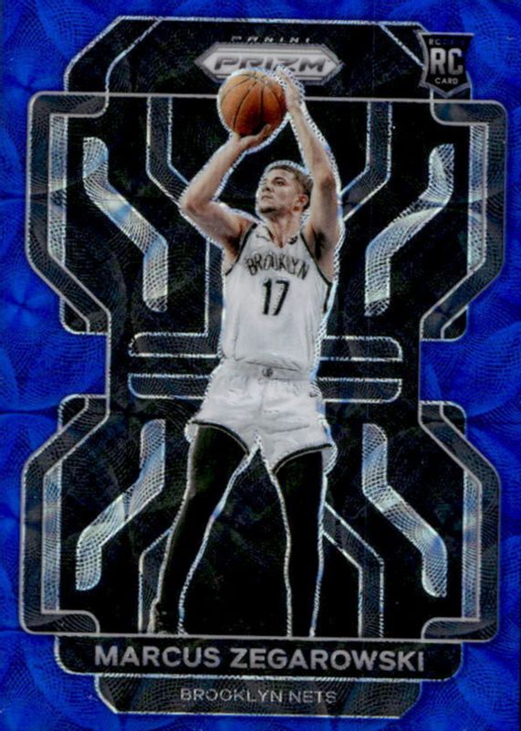 Marcus Zegarowski 2021 Prizm #300 Choice Blue /39 Rookie RAW