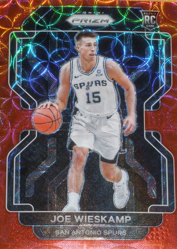 Joe Wieskamp 2021 Prizm #322 Choice Red /88 Rookie RAW