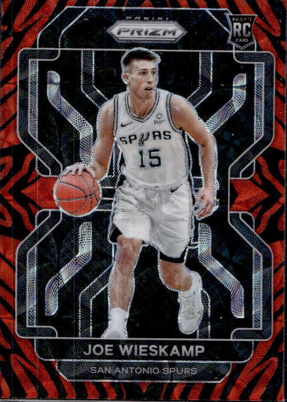 Joe Wieskamp 2021 Prizm #322 Choice Tiger Stripe /(SSP) Rookie RAW