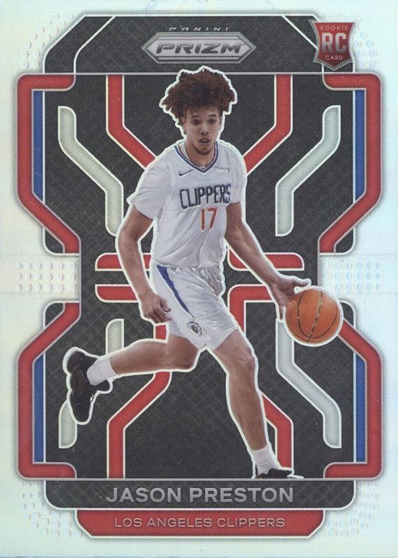 Jason Preston 2021 Prizm #327 Silver Rookie RAW