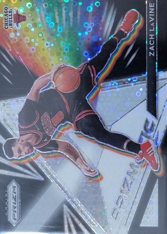 Zach LaVine 2021 Prizm #11 Prizmatic - Fast Break PSA 10