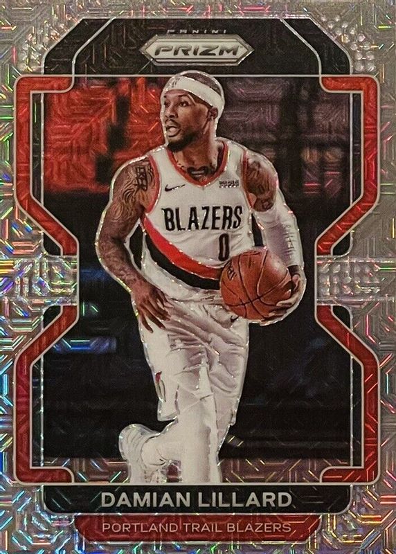 Damian Lillard 2021 Prizm #116 Mojo /25 RAW