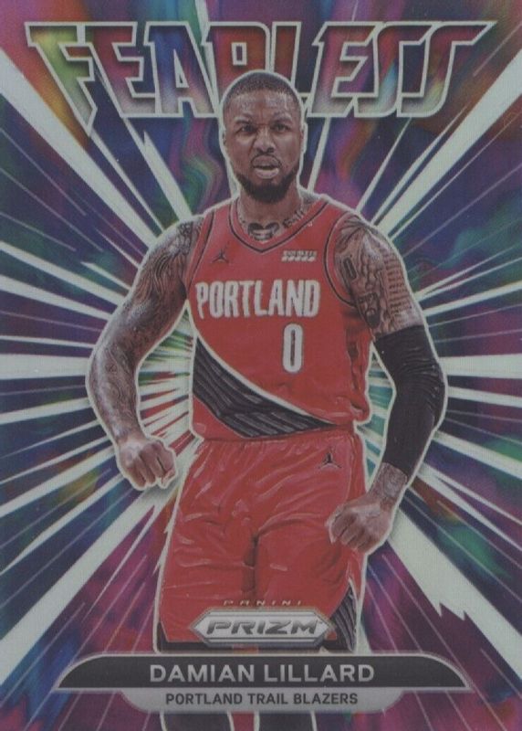 Damian Lillard 2021 Prizm #13 Fearless - Silver PSA 10