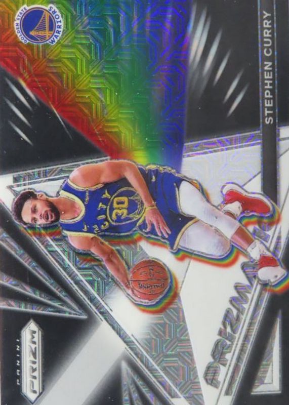 Stephen Curry 2021 Prizm #26 Prizmatic - Mojo /25 PSA 10