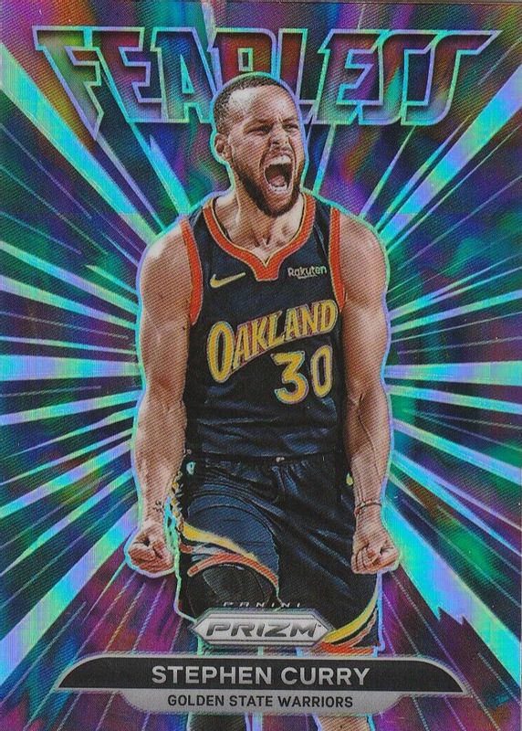 Stephen Curry 2021 Prizm #7 Fearless - Hyper SGC 9.5