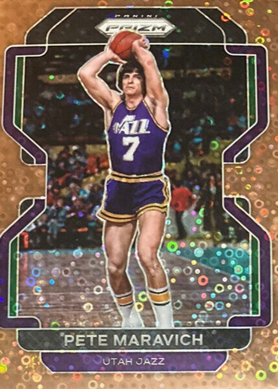 Pete Maravich 2021 Prizm #261 Fast Break Bronze /20 RAW