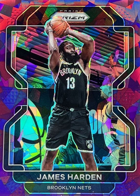 James Harden 2021 Prizm #44 Purple Ice /149 RAW