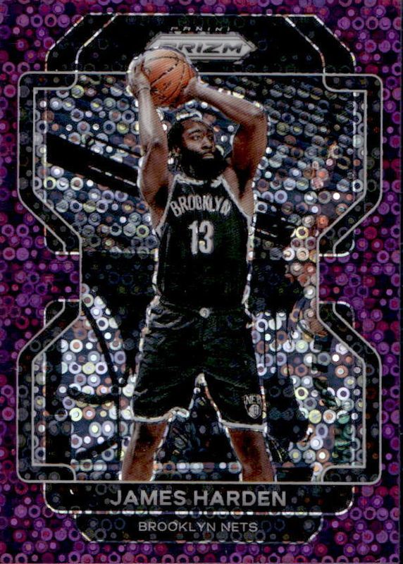 James Harden 2021 Prizm #44 Fast Break Purple /75 RAW