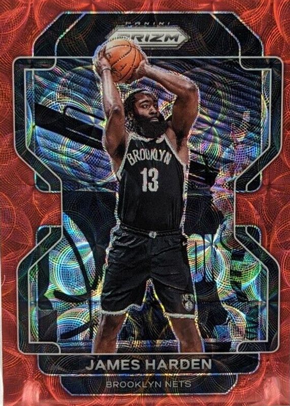 James Harden 2021 Prizm #44 Choice Red /88 RAW