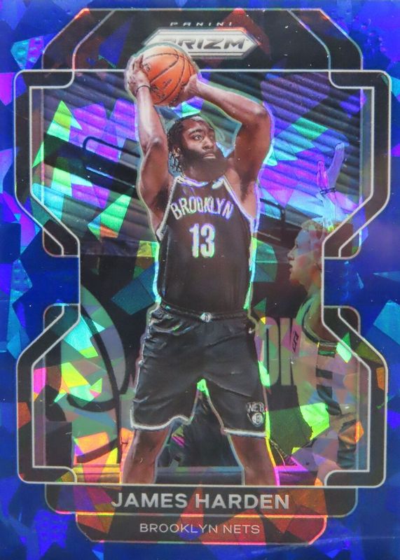 James Harden 2021 Prizm #44 Blue Ice /125 RAW