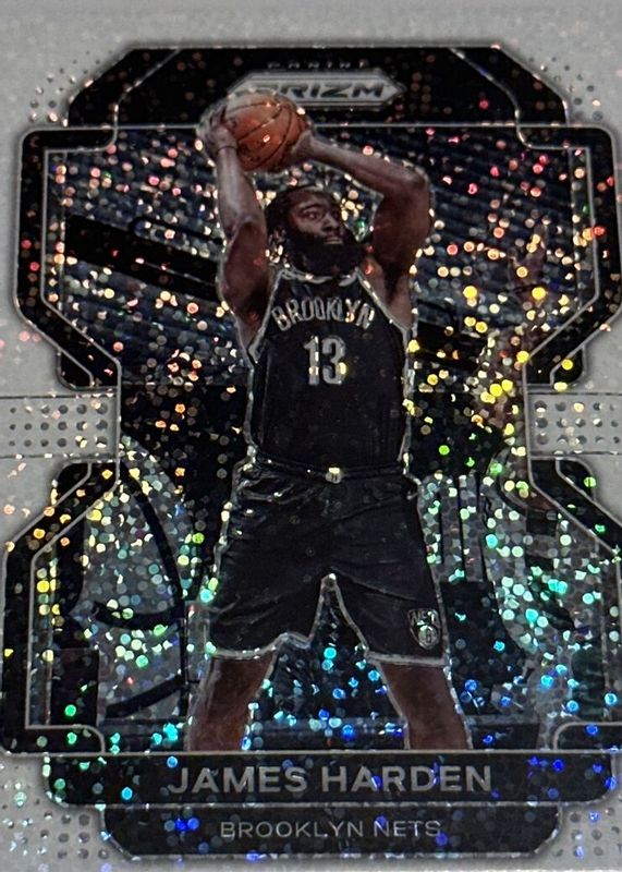 James Harden 2021 Prizm #44 White Sparkle /(SSP) RAW