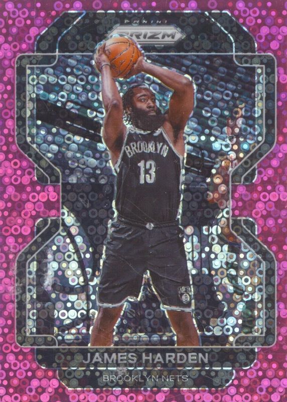 James Harden 2021 Prizm #44 Fast Break Pink /50 RAW