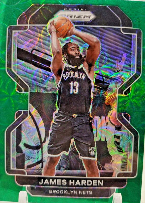 James Harden 2021 Prizm #44 Choice Green /8 RAW