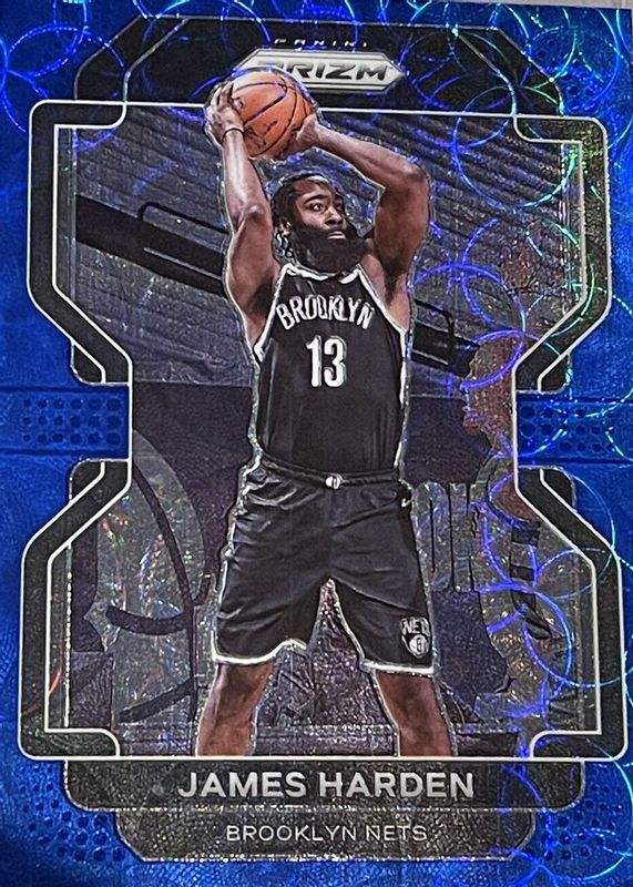 James Harden 2021 Prizm #44 Choice Blue /39 RAW