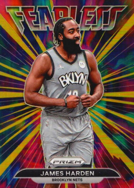 James Harden 2021 Prizm #14 Fearless - Gold /10 PSA 10