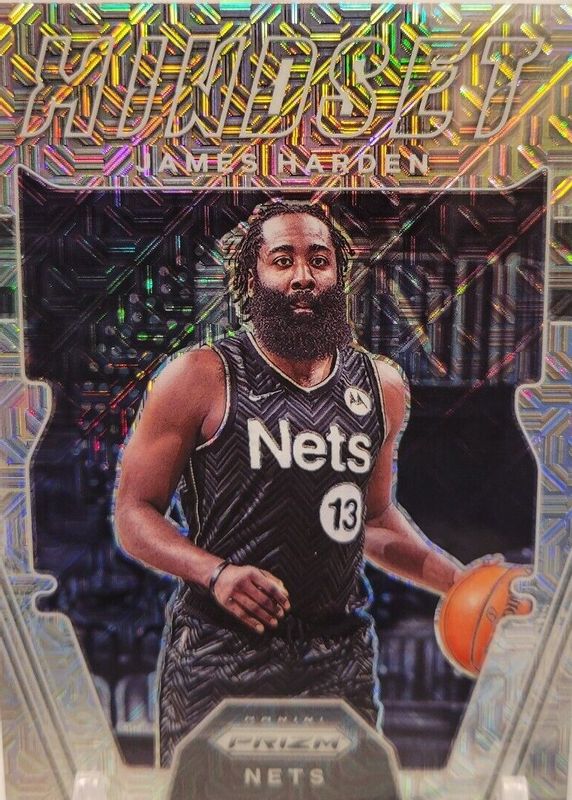 James Harden 2021 Prizm #5 Mindset - Mojo /25 RAW