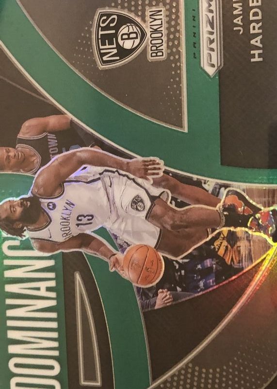 James Harden 2021 Prizm #2 Dominance - Green RAW