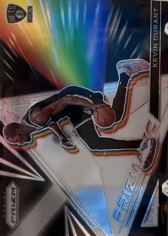 Kevin Durant 2021 Prizm #10 Prizmatic - Silver RAW