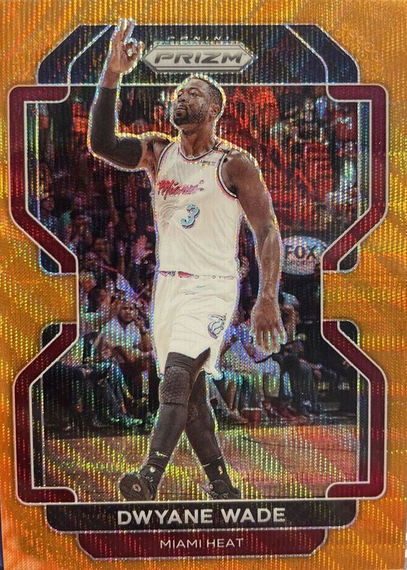 Dwyane Wade 2021 Prizm #269 Orange Wave /60 RAW