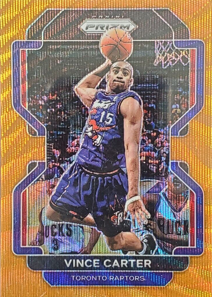 Vince Carter 2021 Prizm #246 Orange Wave /60 Price Guide