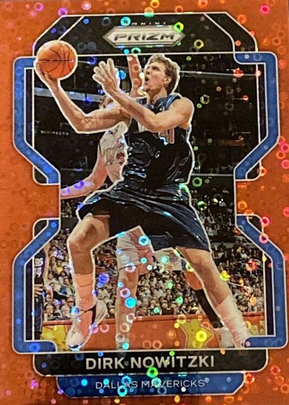 Dirk Nowitzki 2021 Prizm #289 Fast Break Red /100 RAW