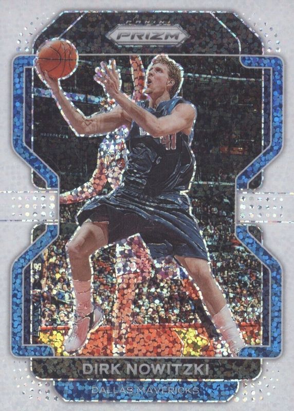Dirk Nowitzki 2021 Prizm #289 White Sparkle /(SSP) RAW
