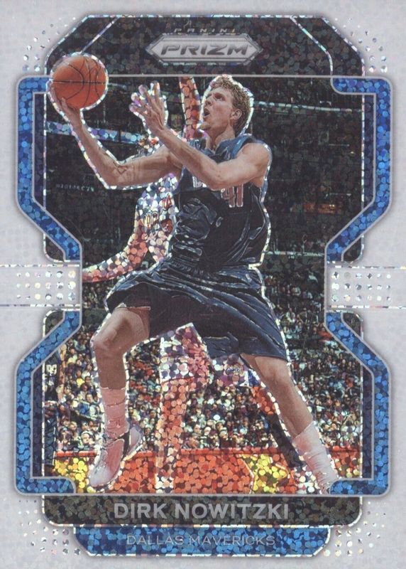 Dirk Nowitzki 2021 Prizm #289 White Sparkle /(SSP) RAW