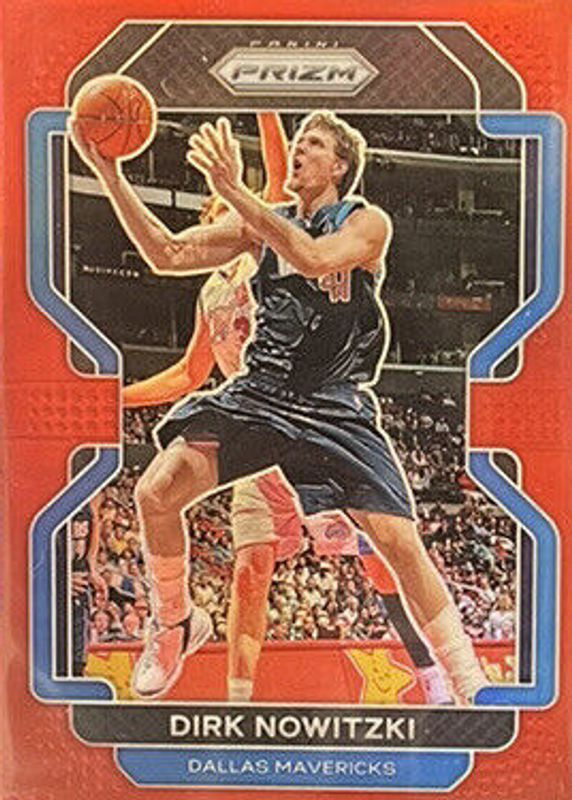 Dirk Nowitzki 2021 Prizm #289 Red /299 RAW