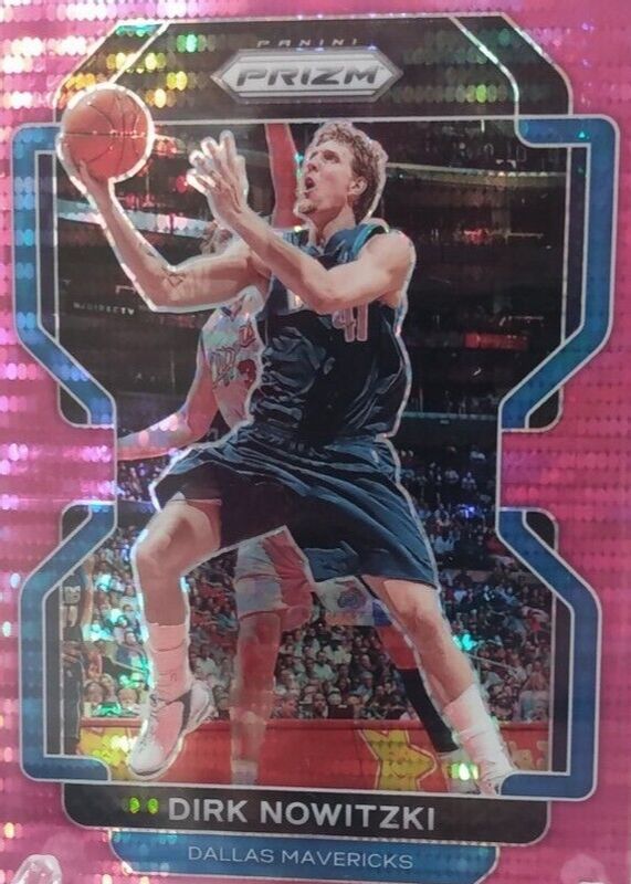 Dirk Nowitzki 2021 Prizm #289 Pink Pulsar /42 RAW