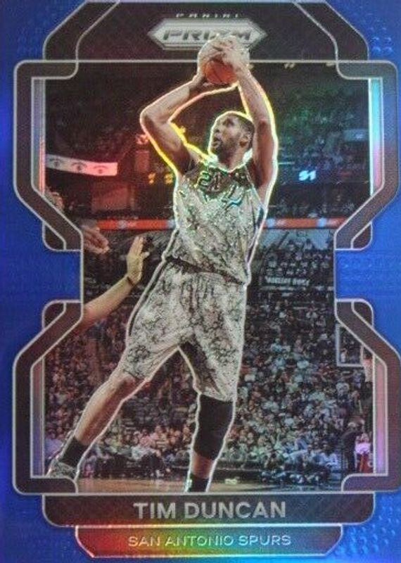 Tim Duncan 2021 Prizm #268 Blue /199 RAW