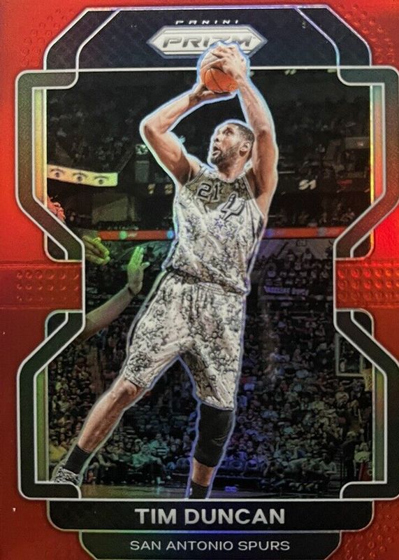 Tim Duncan 2021 Prizm #268 Red /299 RAW