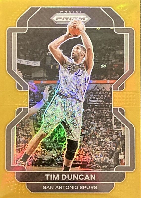 Tim Duncan 2021 Prizm #268 Gold /10 RAW