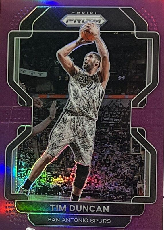 Tim Duncan 2021 Prizm #268 Purple /99 RAW