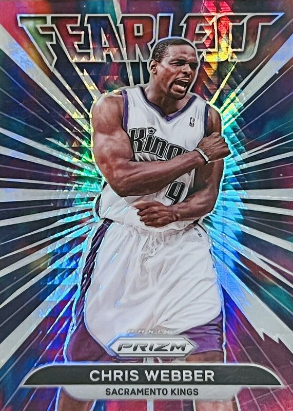 Chris Webber 2021 Prizm #16 Fearless - Hyper PSA 10