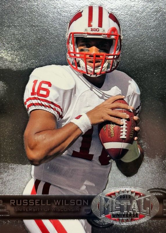 Russell Wilson 2012 Fleer Retro #M-63 Metal Rookie RAW