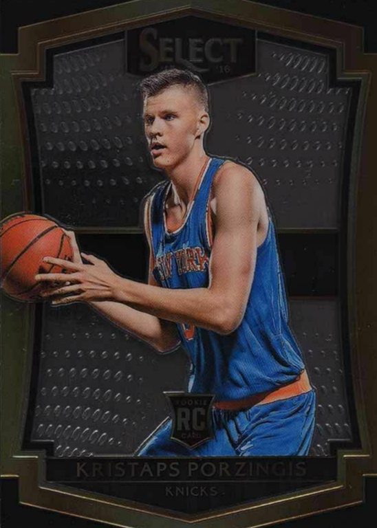 PANINI NBAカード SELECT PRIZM KRISTAPS PORZINGIS NEW YORK KNICKS 065/199 #196 送料無料 中古 IT1 Kristaps Porzingis 2015-16 Panini NBA Prizm Rookie Card (RC