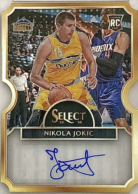 Nikola Jokic 2015 Select #38 Rookie Die-Cut Autographs /60 Rookie BGS 8.5