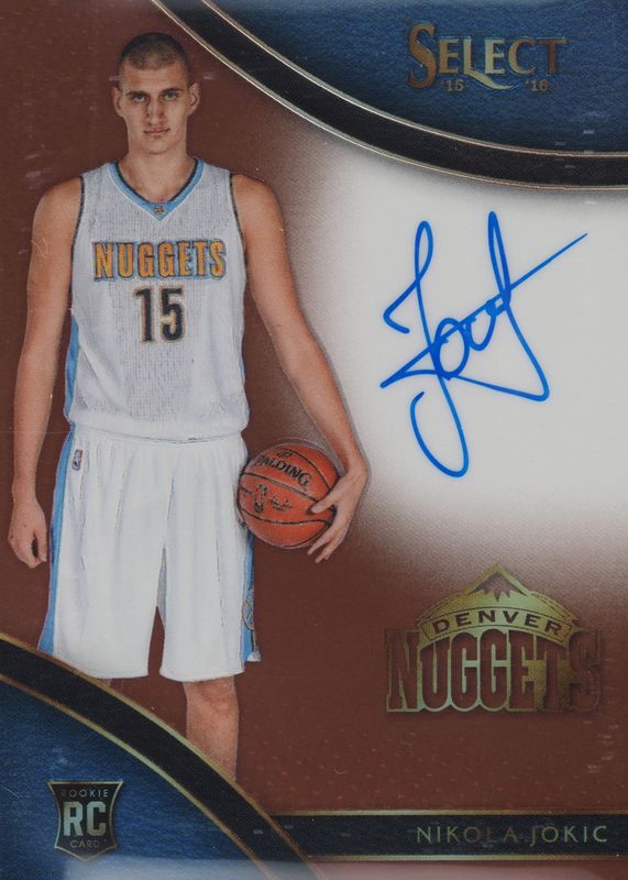 Nikola Jokic 2015 Select #RS-NJ Rookie Signatures - Copper /49 Rookie SGC 9.5