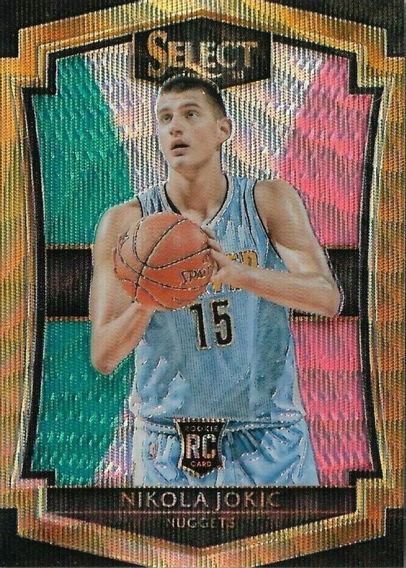 Nikola Jokic 2015 Select #128 Premier Level Tri-Color Rookie SGC 10