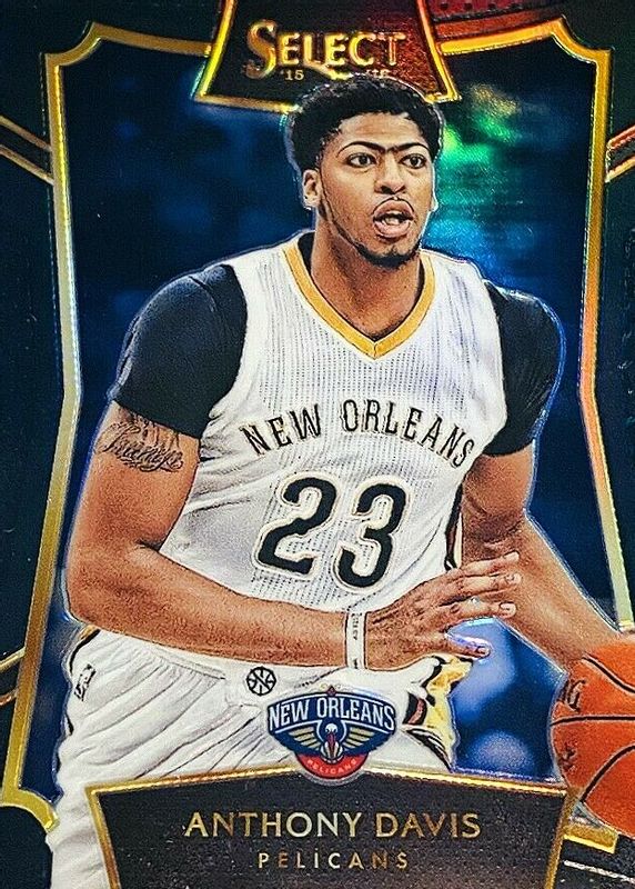 Anthony Davis 2015 Select #71 Concourse Black /1 PSA 10