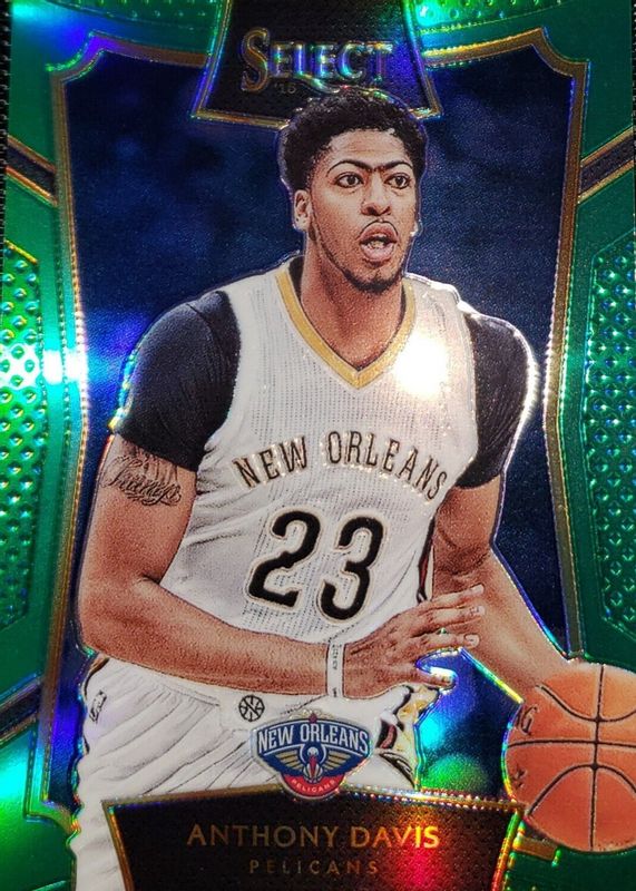 Anthony Davis 2015 Select #71 Concourse Green /5 PSA 10