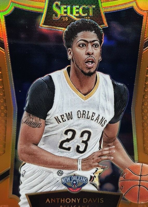 Anthony Davis 2015 Select #71 Concourse Orange /60 BGS 9